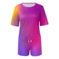 thumbnail image 5 of Gerichy Girls Summer Outfits, Summer Girls Thin Suit Sweet Solid Color Two Piece Set Cute Fly Sleeve Top Ruffled Top Shorts, 5 of 6