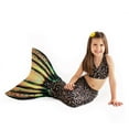 thumbnail image 3 of Sun Tail Mermaid Keiki Mermaid Set, Sea Monster Tail, Child Medium 67, Black Monofin, 3 of 3