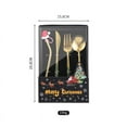 thumbnail image 2 of Iumwxz Kitchen Gadgets 4-Pack Christmas Table Decorations Christmas Dinnerware Table Decorations Kitchen Utensil Set D Stainless Steel Online Shopping, 2 of 2