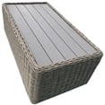 thumbnail image 3 of Table Basse Tulum Bicolore Beige Foncé avec Cadre en Aluminium, 3 of 3