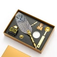 thumbnail image 6 of fankhu Stationery Fountain Pen Set Retro Calligraphy Owl Feather Quill Writing Dip Pen, 6 of 8