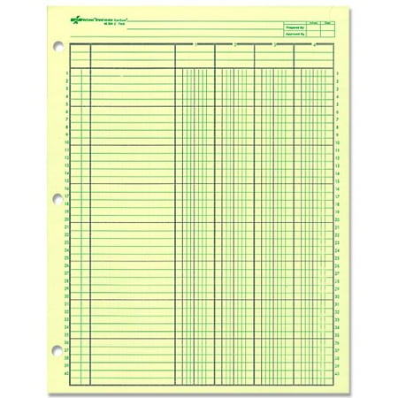 Rediform National Side Punched Analysis Pads - 50 Sheet(s) - Gummed - 11
