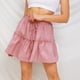 thumbnail image 3 of Gibobby mini faldas de mujer sexy Falda 2023 Falda corta de moda para mujer Falda sólida elástica de cintura alta(Rosa， S), 3 of 5