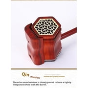 Beginner Chinese 2 Strings Violin, 32 inch Traditional National Instruments Erhu for Beginner Entry Level,Hand-Carved Ethnic Musical Instruments (Red rosewood)