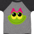 thumbnail image 4 of Inktastic Frog Face girl Girls Baby Bodysuit, 4 of 5