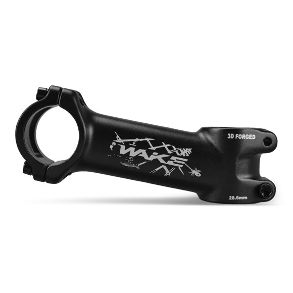 WAKE Potence de Vélo en Alliage d'Aluminium 6061 Légère, Guidon 31.8mm & Fourche 28.6mm Compatible, Angle 10°, Longueur 100mm, Installation Facile, Conception Sécurisée à 4 Boulons
