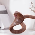 thumbnail image 3 of Simulation Reptile Model for Cobra Snake Amphibious Spectacles Kingsnake Model Tidy Toy Ornaments, 3 of 5