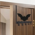 thumbnail image 6 of BinKFF Bat Coat Rack Wall Mount Goth Wall Hook, Spooky Gothic Home Decor Black Metal Halloween Key Holder for Mudroom Bathroom Entryway Hat Jacket Bag Towel Hanger, 6 of 8