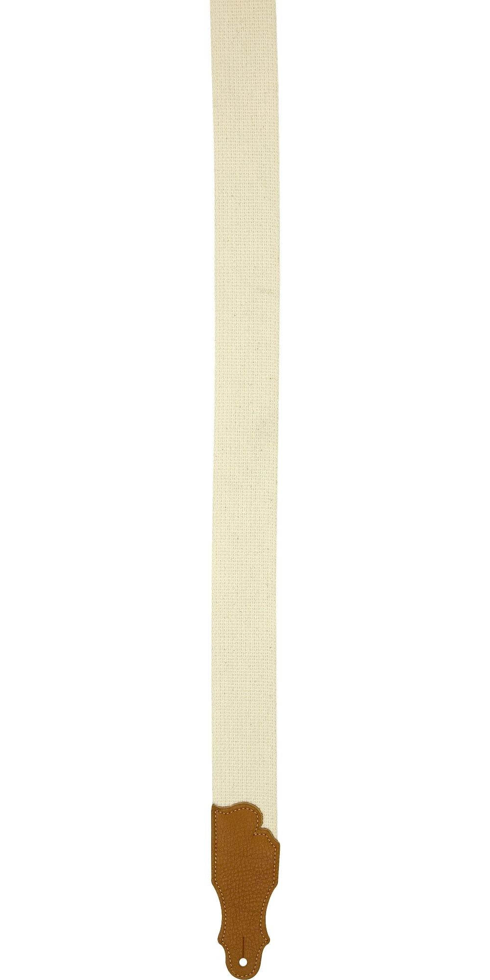 Franklin Strap 2" Natural Cotton Guitar Strap with Leather Ends