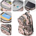 thumbnail image 4 of French Bulldog and Bone Pink Pattern Cute School Backpack Bag with Padded Back and Adjustable Shoulder Straps 16.9 X 12.6 X 5.9 Inches, 4 of 5