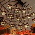 thumbnail image 1 of Feltree Halloween Lights String - 118 Inch Pumpkin Ghost Skull LED Decor for Indoor Party, Home, Window, Tree Decoration, Warm White & Multi-Color, Safe Low Voltage, 1 of 8