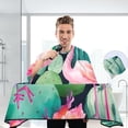 thumbnail image 6 of Dreamtimes Flamingo Flower Salon Cape, Hair Cutting Cape with Snaps, Professional Large Barber Stylist Hairdresser Cape, Waterproof Machine Washable, 65" x 55”, 6 of 7