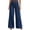 Dark Blue, variant on Womens Loose Wide Leg Stretch Denim Jeans - High Quality Casual Black S