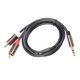 thumbnail image 1 of Kuymtek Jack de 3,5 mm a 2 RCA Cable de audio 1/8 de pulgada macho a 2RCA macho Splitter AUX Cable Kuymtek Componentes de la computadora, 1 of 9