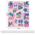 thumbnail image 2 of Manta de punto con bonito estampado de dibujos animados, ligera, cálida y suave, para adultos, niños y niñas, 50 x 40 pulgadas, 2 of 5
