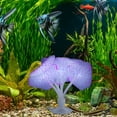 thumbnail image 4 of Tunhigl Fluorescent Jellyfish Aquarium Ornaments, Non-Toxic Silicone Glow Decor, Realistic Floating Coral Water Grass, Safe for Fish Tanks, Fresh/Saltwater Purple, 4 of 6