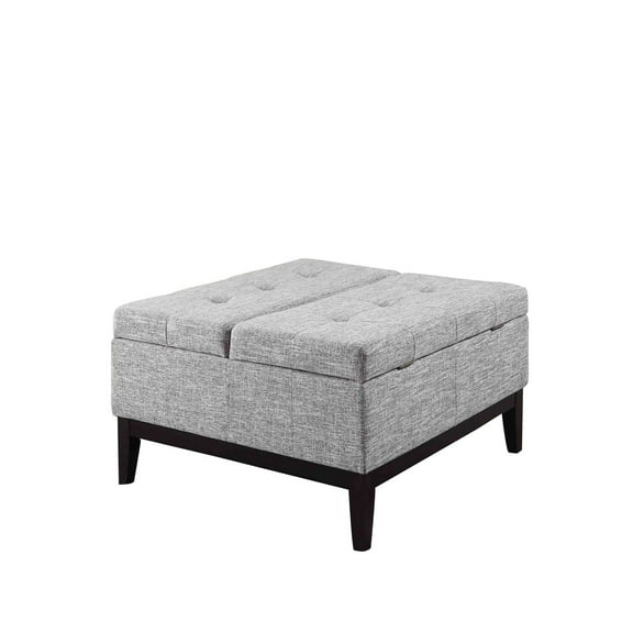 ORE International 18" Tall Dual Lift Coffee Table with Storage, Beige and Gray-Color:beige grey,Material:polyurethane polyester