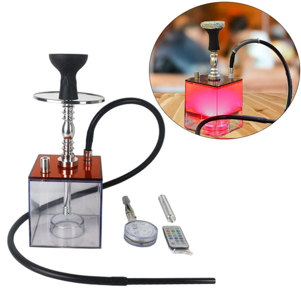 completo de 1 manguera , de fácil de limpiar con cuenco de silicona, de , portátil para cafeterías - ROJO Salvador Dali Cachimba completa