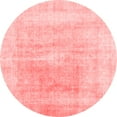 thumbnail image 1 of Ahgly Company Indoor Round Abstract Red Contemporary Area Rugs, 3' Round, 1 of 4