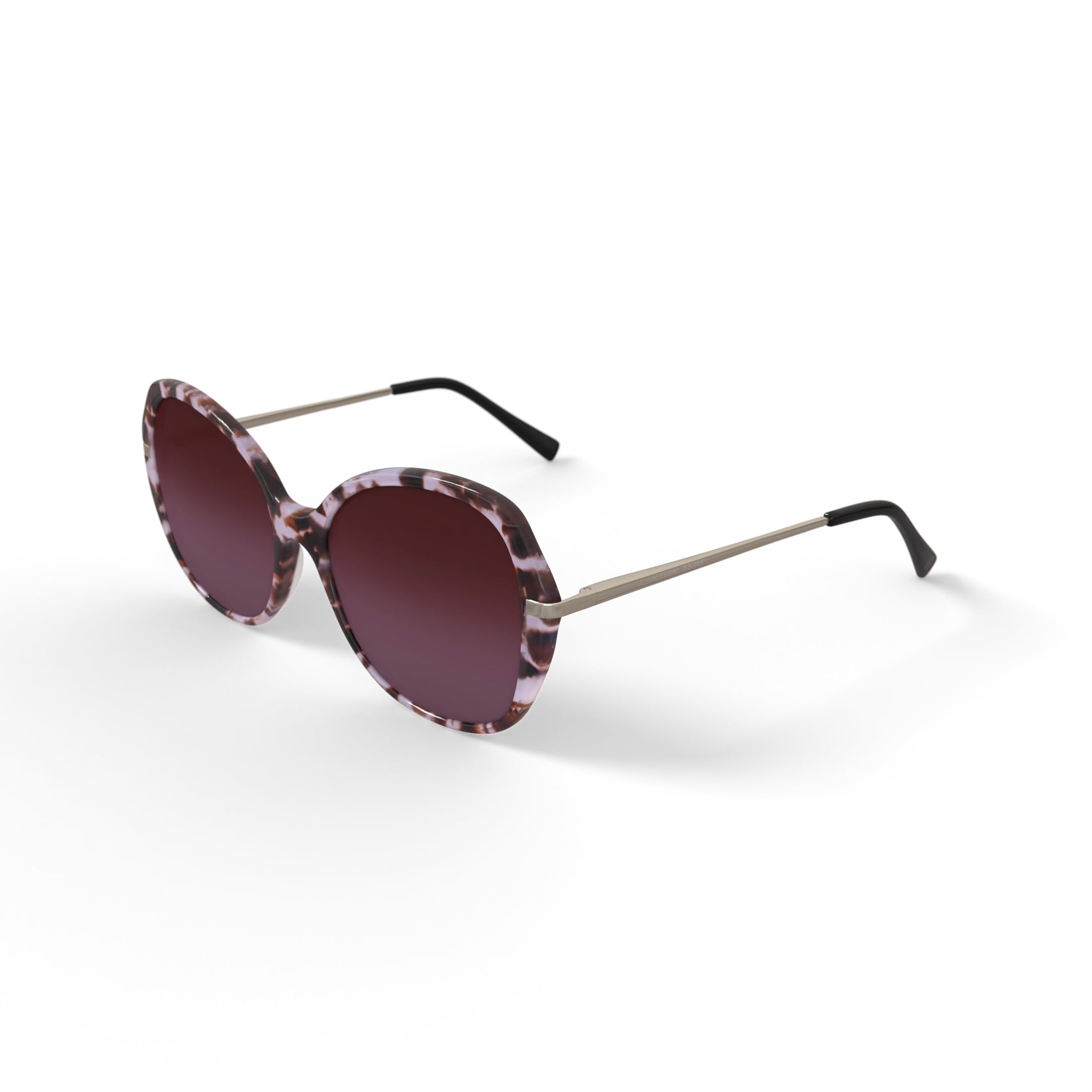 Keo Women’s Kimber Rx-Able Sunglasses with Case, Nude Tortoise, 56-17.5-140