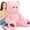 Pink, variant on MaoGoLan 4ft Big Teddy Bear with Love Footprints 47"Giant Bear Plush Toys