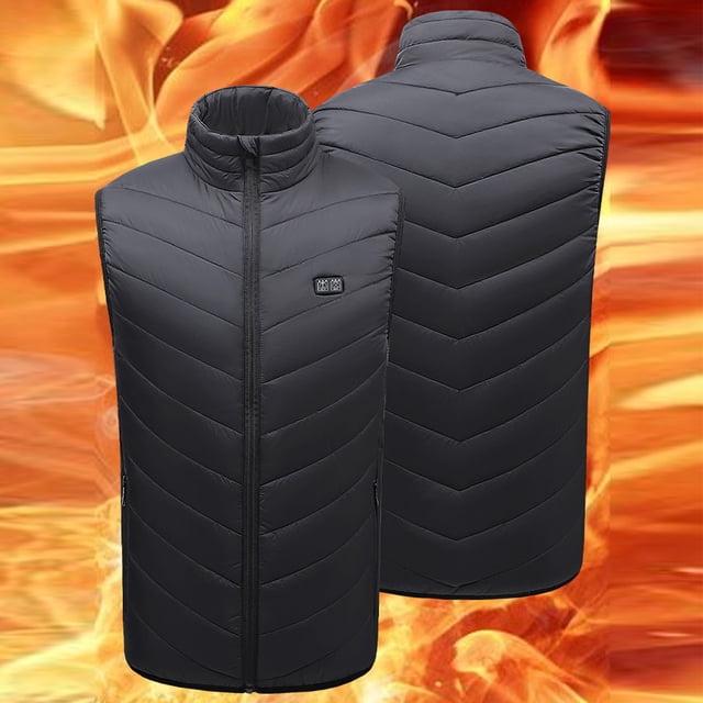 Chaleco Calefactor Eléctrico Chaqueta con calefacción eléctrica unisex 9 áreas Ropa térmica de invierno para deportes al aire libre