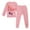 d-Pink3985, variant on FAOWME Child Boys Girls Cotton Blend Outfit Sets Long Sleeve Tops With Long Pants 2 Piece Clothes Sets Soft O-Neck Dailywear