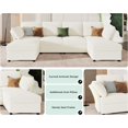 thumbnail image 5 of Merluxy Sectional Sofa- Modular Sectional Couch, Corner Seat(Offwhite Bouclé), 5 of 5