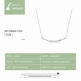 thumbnail image 6 of Gentle Smile Necklace,925 Silver Adjustable Chain Delicate Pendant Jewelry for Women, 6 of 7