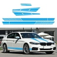 thumbnail image 3 of Gazechimp 6PCS Long Stripe Graphics Car Racing Side Body Mirror Calcomanías Azul Cola pegatinas de coches, 3 of 8