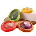 thumbnail image 1 of Silicone Fruit Storage Box, Set of 4 Reusable Storage Containers for Fridge, 1 of 5