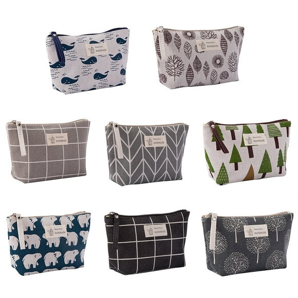 Japanese Aesthetic Cotton-Linen Small Leaf Pouch: Durable, Multi-Functional Handbag Style Accessory for Travel & Daily Use – Stores Cosmetics, Cards, Keys, Phone, Toiletries – Under $5 Value