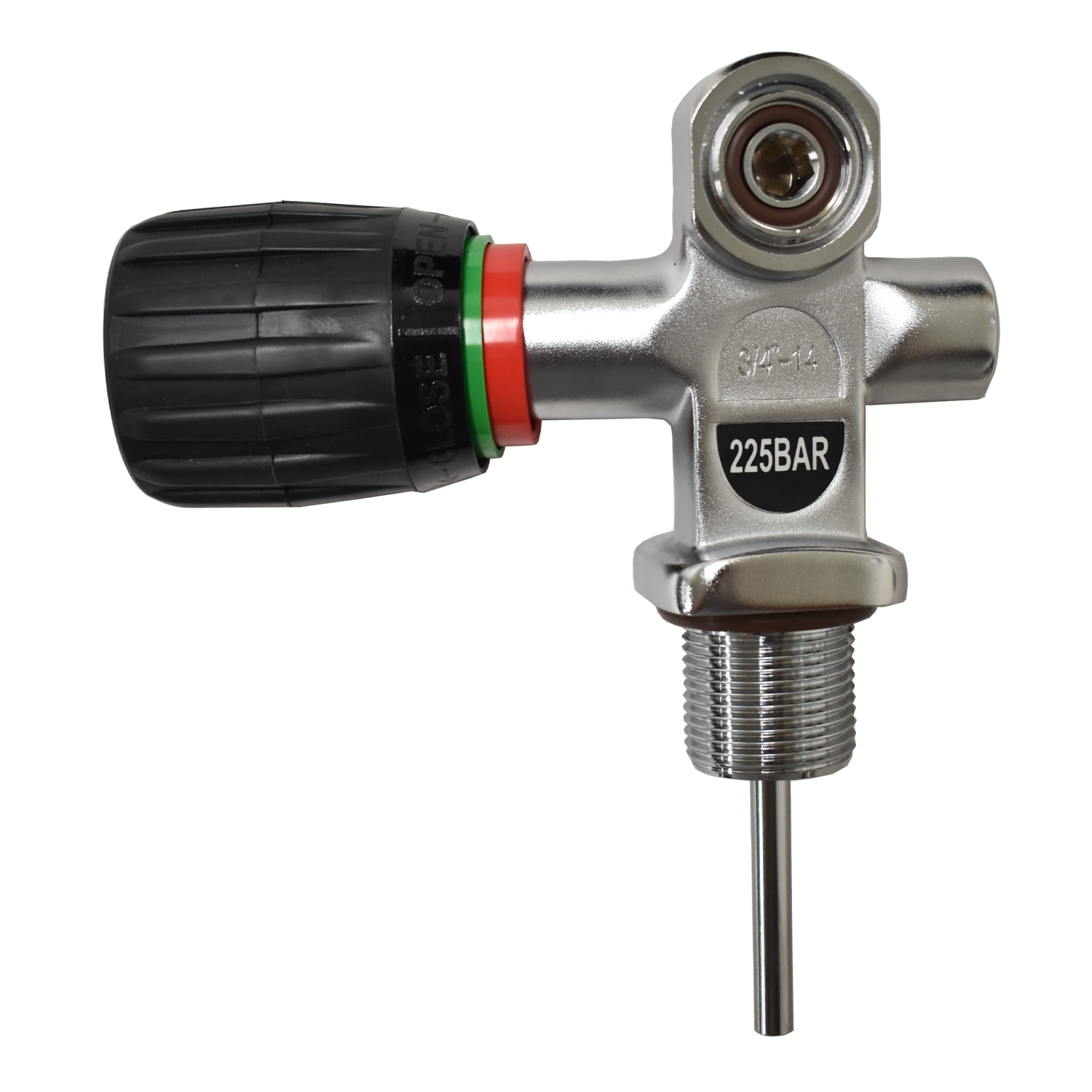 Scuba Choice Yoke Deluxe Tank Valve, 225 BAR