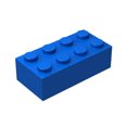 thumbnail image 3 of Bloques de construcción clásicos de color sólido a granel 3001 2x4, 150 piezas, piezas de color gris y naranja, compatibles con todas las marcas de ladrillos principales de Lego, 3 of 5