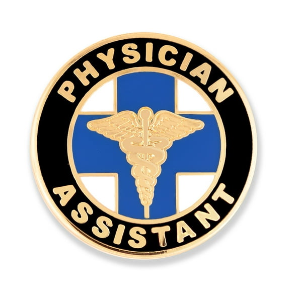 Gold Plated Physician Assistant PA Medical Enamel Lapel Pin