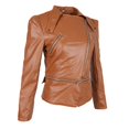 thumbnail image 1 of Chaqueta Corta de Cuero Motocicleta Mujeres Capa Corta Ajuste Delgado Suave Cómoda Elegante Sensación S Baoblaze chaqueta de las mujeres de manga larga, 1 of 8