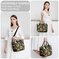 thumbnail image 5 of Sunny Golden Sunflower Print Lunch Tote - Large Waterproof Insulated Bag for Office & Travel, 5 of 5