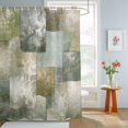thumbnail image 4 of Sage Green Abstract Shower Curtains for Bathroom, Geometric Ombre Modern Retro Art Waterproof Fabric Shower Curtain, Decorative Bathroom Curtain for Bathtub, 36"x72", No Hooks Included, 4 of 9