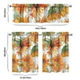 thumbnail image 6 of Kitchen Curtains 36 Inch Short - 3 Panel Set, Boho Sunflower Butterfly Floral Print, Rod Pocket Window Curtain for Rustic Farmhouse, Country Vintage Summer Decor, Easy Wash, 6 of 6
