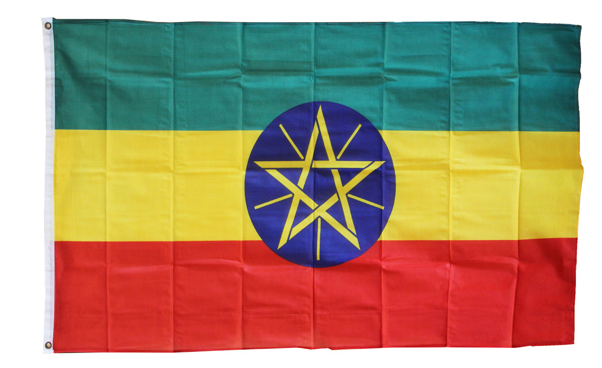 Ethiopia 3'X5' Polyester Flag (Star)
