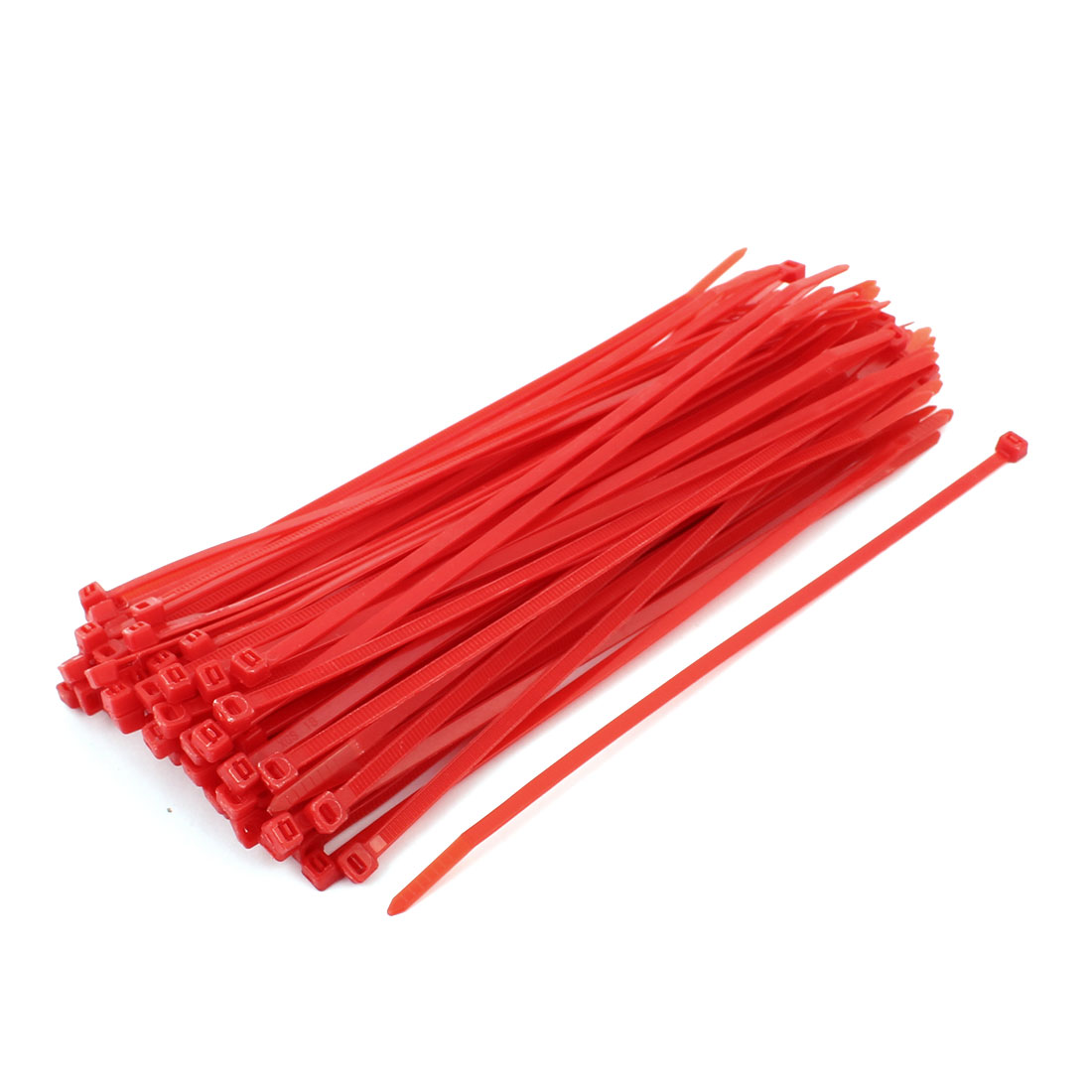 4mm x 200mm Self Locking Nylon Cable Ties Industrial Wire Zip Ties Red