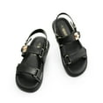 thumbnail image 4 of DREAM PAIRS Women's Comfortable Open Toe Flat Sandals Fashion One Band Summer Dessy Sandals, 4 of 9