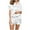 White, variant on Diufon Womens Loungewear Sets Lapel Button Short Sleeve Tops Elastic Waist Shorts Pjs Sets