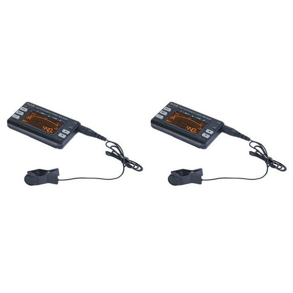 2X MT-40W -Tuner Tone Generator Electronic Digital LCD 3 in 1 LCD Clarinet Saxophone Tuner/Metronome