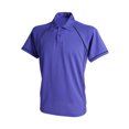 thumbnail image 1 of Finden & Hales - Polo deportivo/de deporte transpirable Modelo Piped Sports para hombre/caballero - Verano/ Deporte (Morado/ Azul marino), 1 of 2