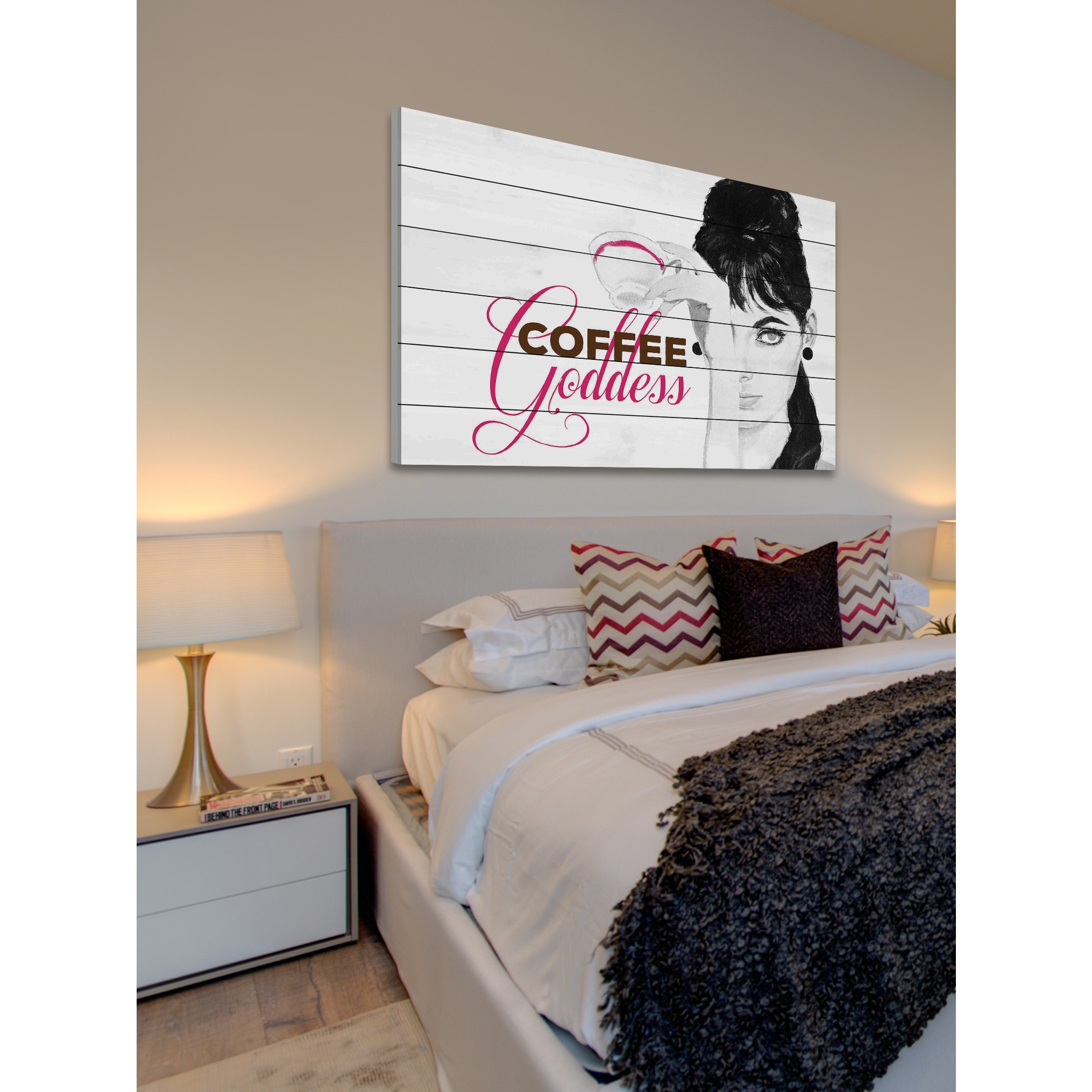 Marmont Hill 'Coffee Goddess' Graphic Art Print on Wood