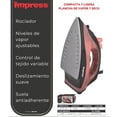 thumbnail image 3 of Plancha de Vapor Impress Compacta y Ligera con Suela Antiadherente y Vapor Ajustable 1200 W, 3 of 10