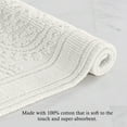 thumbnail image 6 of White, Medallion, 17x24 in Bath Rug, Jean Pierre, 6 of 8