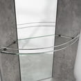 thumbnail image 3 of Home Source Corner Bar with Built-in Wine Rack and Lower Cabinet in Concrete Finish, 3 of 3