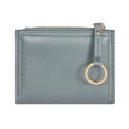 thumbnail image 3 of Cartera con placa metálica y monedero-DELIA azul 11.5 x 8.9, 3 of 4
